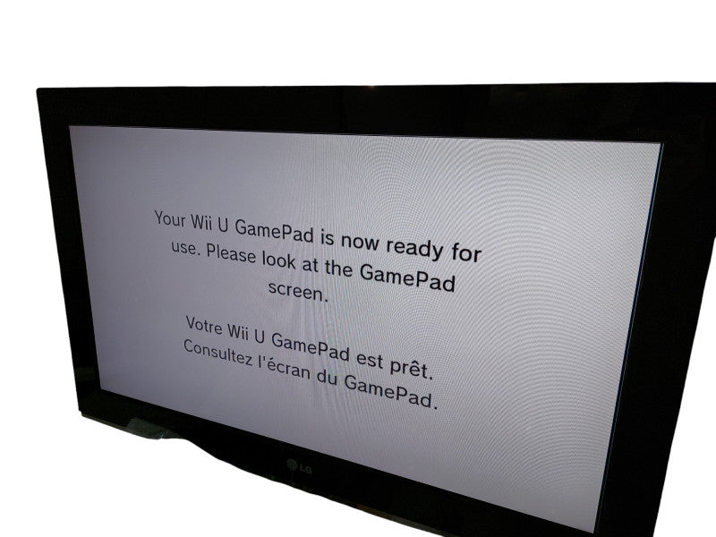 Nintendo Wii U 32GB Black Console & Handheld Set Screen Model:WUP-101 in Box =