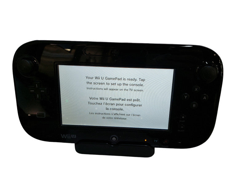 Nintendo Wii U 32GB Black Console & Handheld Set Screen Model:WUP-101 in Box =