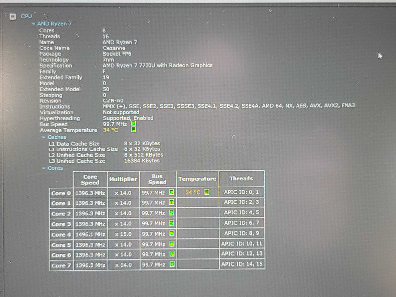 HP ProBook 455 G10 | Ryzen 7 7730U| 16GB DDR4| 256GB SSD  Qβ Lap200