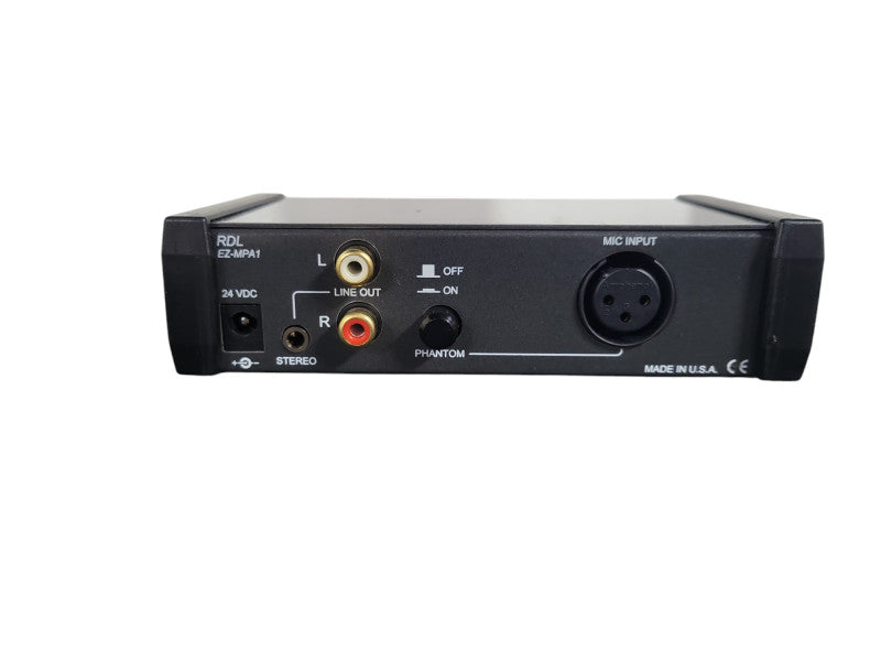 RDL EZ-MPA1 Microphone Preamplifier - Stereo Output !