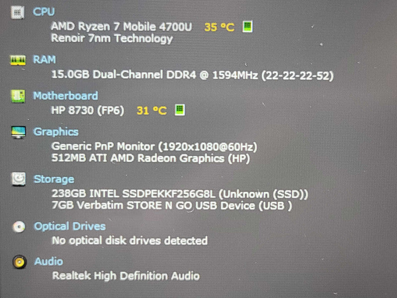 HP ProBook 455 G7 | Ryzen 7 4700U| 16GB DDR4| 256GB SSD  Qβ BudLap