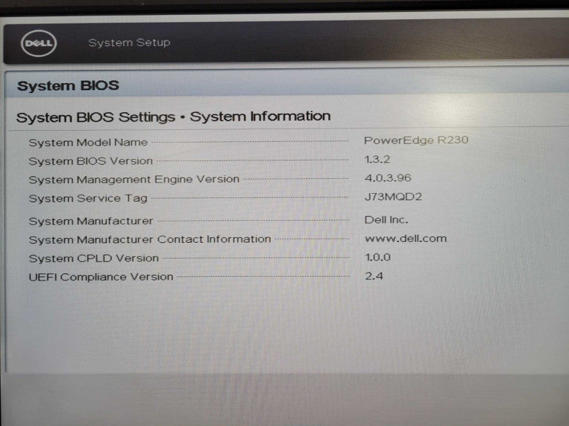 Dell PE R230 1U, Xeon E3-1230v5 @ 3.4GHz, 8GB DDR4, H330 !
