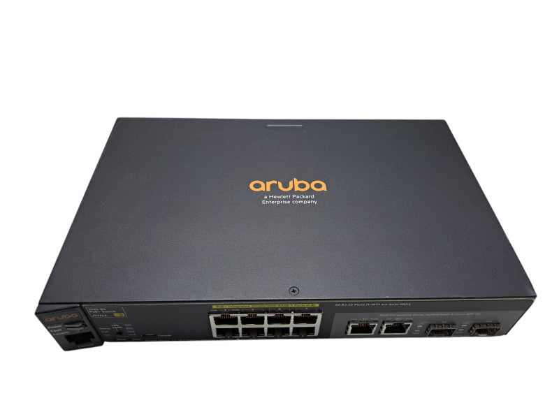 Aruba 2530-8G PoE+ J9774A | 8-Port Gigabit PoE+ Network Switch | Dual Uplinks