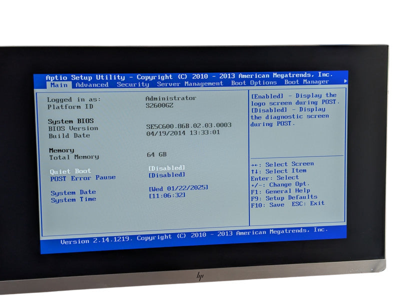 Riverbed 2U Server S2600GZ 2x Intel Xeon E5-2630 v2 64GB RAM  -