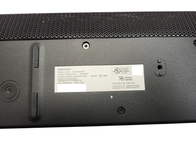 Samsung HW-Q70T Dolby Atmos Soundbar Wireless & Subwoofer $