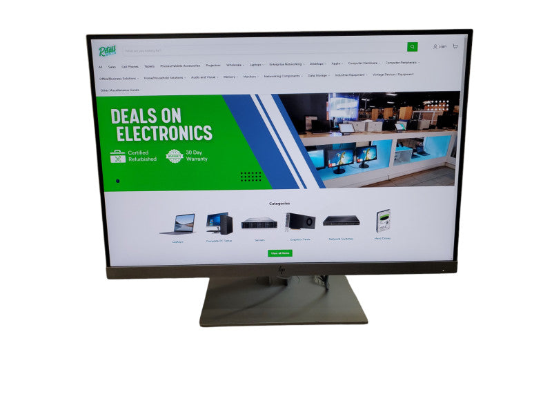 HP E243i 24" 1920x1200 LED Backlit Monitor, HDMI DP VGA, with Stand Q
