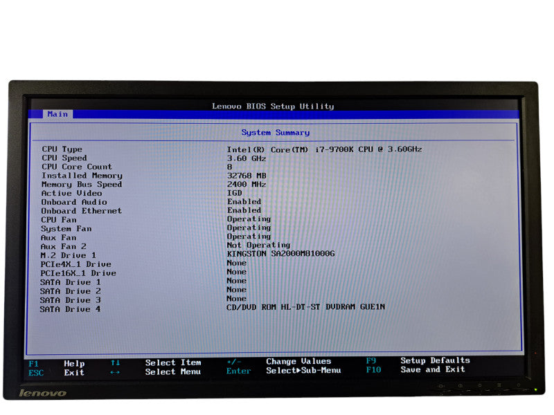 Lenovo ThinkStation P330 | i7-9700K @3.60GHz 8-Core, 32GB DDR4, 1TB NVMe