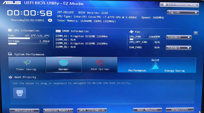 Custom Antec, i7-4770, 16GB RAM, Asus Z87-Deluxe, Corsair TX650 PSU, READ