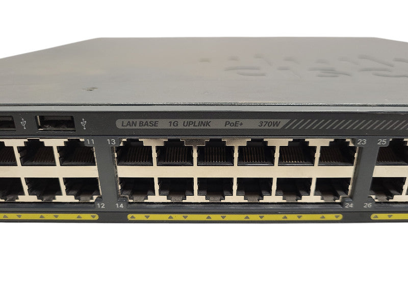 Cisco WS-C2960X-48LPS-L V02, 48-Port Gigabit PoE+ 370W Switch, 4x SFP $