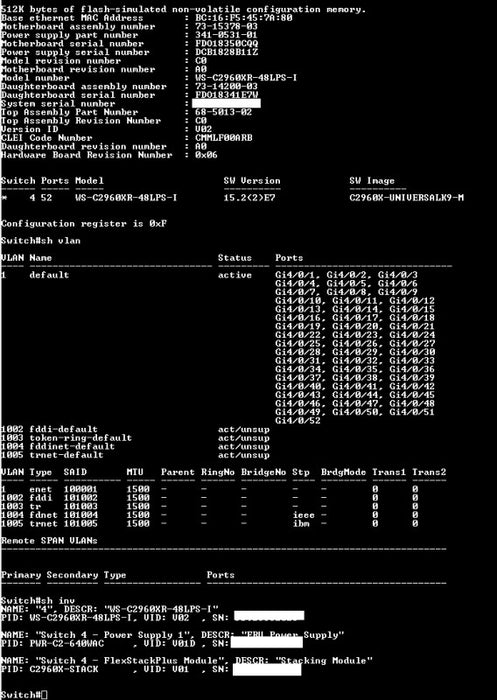 Cisco WS-C2960XR-48LPS-I V02 | 48-Port Gigabit PoE+ 340W Switch w/ 1x 640WAC $