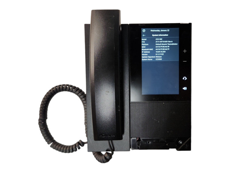 Poly CCX 500 Media Phone for MS Teams, POE 2201-49720-001, No Stand