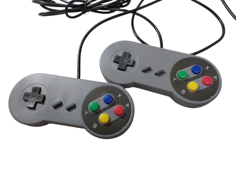 Bundle of 2 No Name No Model USB Fake Super Nintendo Controllers  =