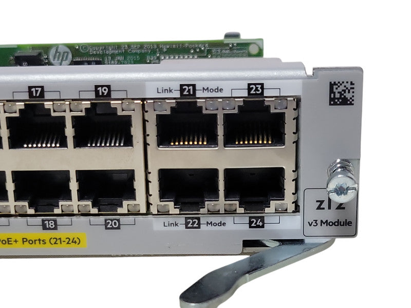 HPE/Aruba J9991A 20-port Gig-E PoE+ 4-port 1/2.5/5/XGT zl2 v3 Module _