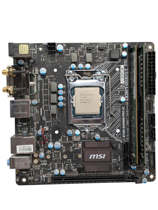 MSI B150I Gaming Pro AC DDR4 Intel Core i5-6500 32GB RAM Wi-Fi 6 AX201 -