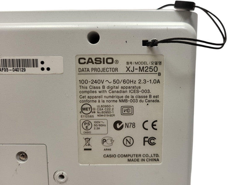 CASIO XJ-M250 Laser and LED Hybrid Projector 2505 Hours No remote $