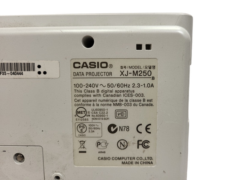 CASIO XJ-M250 Laser and LED Hybrid Projector 4254 Hours No remote $