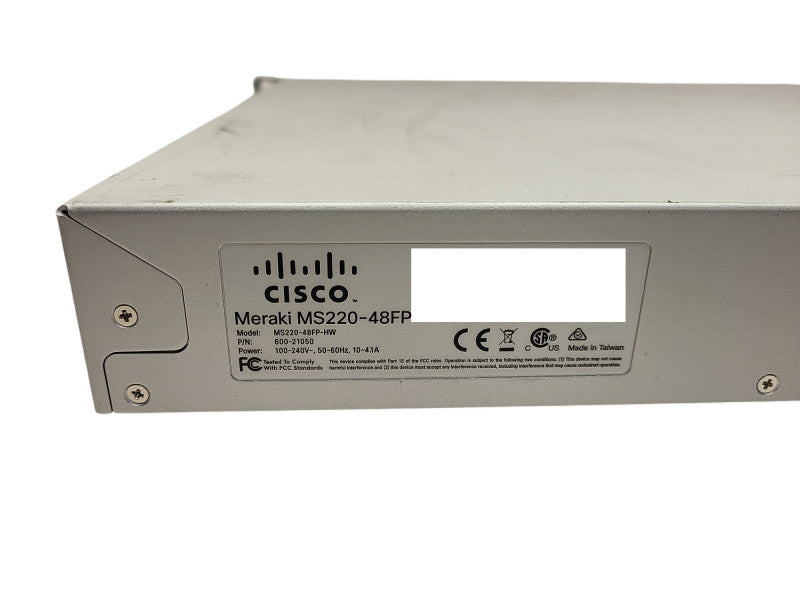 Cisco Meraki MS220-48FP | 48-Port Gigabit PoE Cloud Switch | UNCLAIMED $
