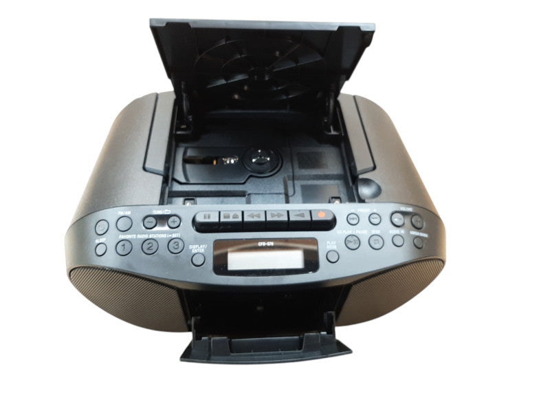 Sony Boombox, FM/AM, Cassette, CD, CFD-S70, Mega Bass - Enhance Bass Sound