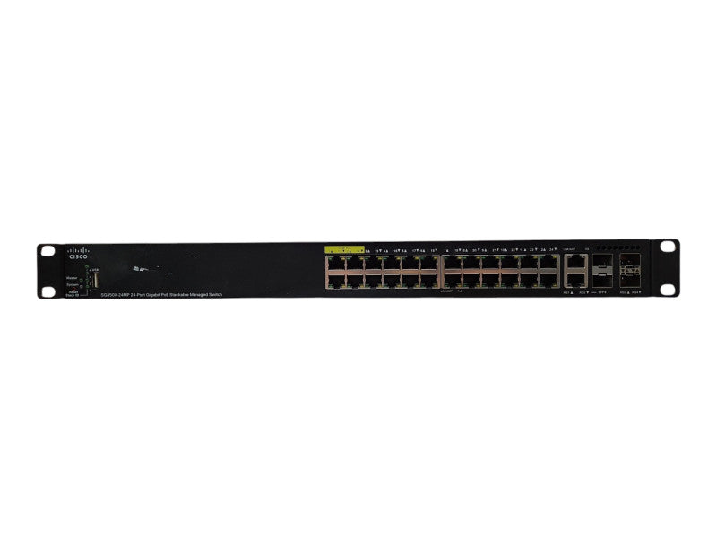 Cisco SG350X-24MP 24-Port Gigabit PoE Stackable Managed Switch w/ 4x SFP+,SEE