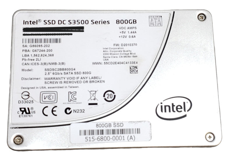 800GB SATA 2.5" 7mm Intel Laptop SSD - Assorted Models Q+