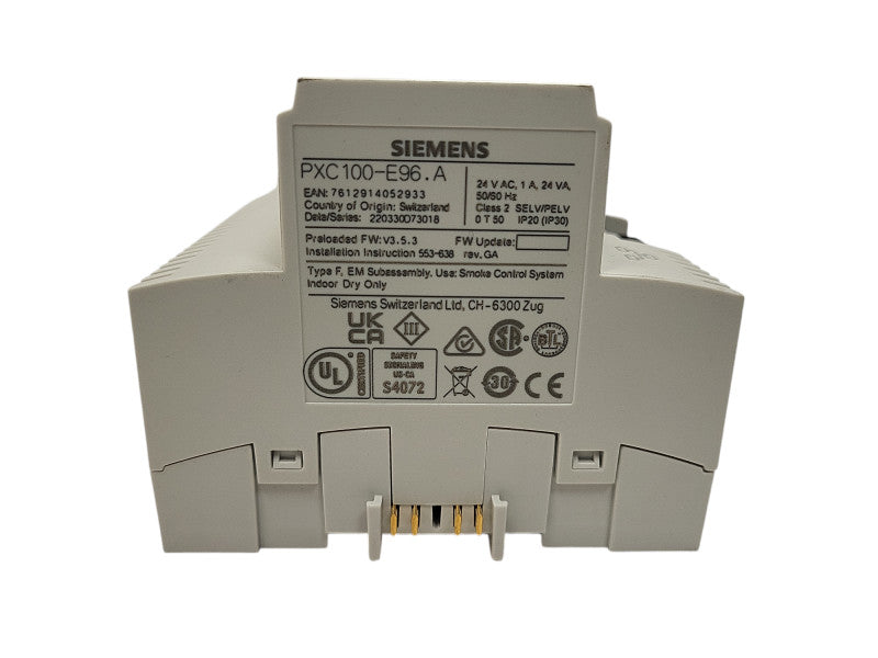 SIEMENS PXC100-E96.A AUTOMATION STATION READ $