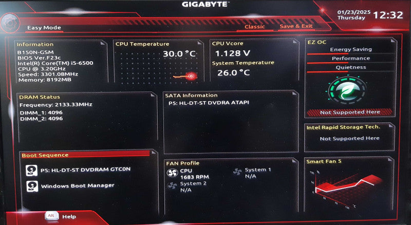 3XLOGIC V5016, i5-6500, 8GB DDR4 RAM, 1x PSU, No HDD, 2x HDMI ports