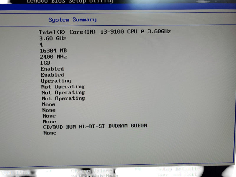 Lenovo ThinkCentre N729s SFF I5-9100 @3.60GHz 16GB Ram No HDD [Read] Q