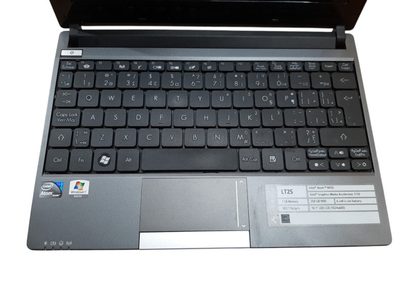Gateway LT25 mini notebook, Intel Atom N450, 1GB RAM, 250GB HDD | READ  BudLap