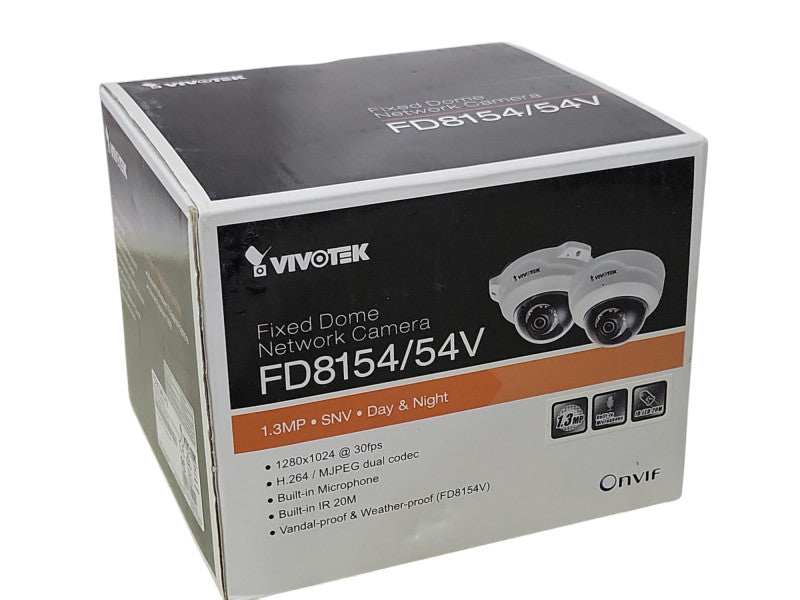 Open-Box Vivotek FD8154-F2 Fixed Dome Network Camera Day Night _