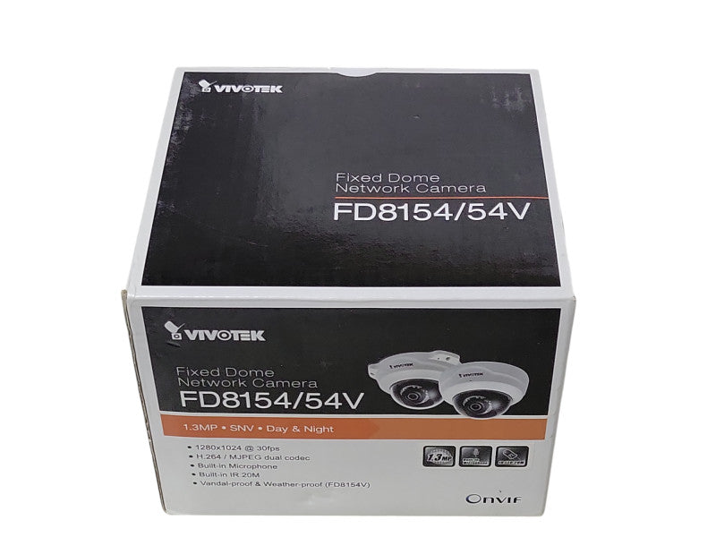 Open-Box Vivotek FD8154-F2 Fixed Dome Network Camera Day Night _