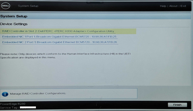 Dell PE R230 1U 2x3.5", i3-6100 3.70GHz 2C, 8GB DDR4, PERC H330, 1x 250W PSU Q