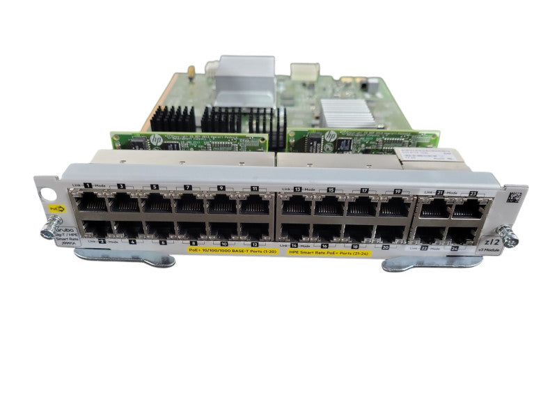 HPE/Aruba J9991A 20-port Gig-E PoE+ 4-port 1/2.5/5/XGT zl2 v3 Module !