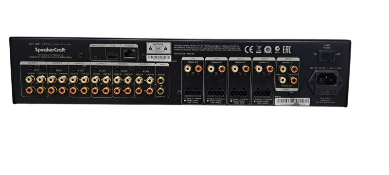 SpeakerCraft MRA-664 Multi-Room Audio Controller/Amplifier