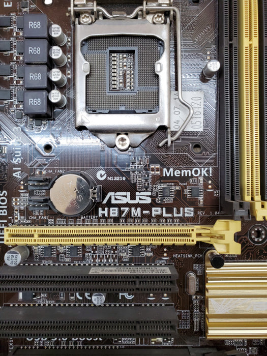ASUS H87M-PLUS Motherboard | No CPU/RAM | *READ*