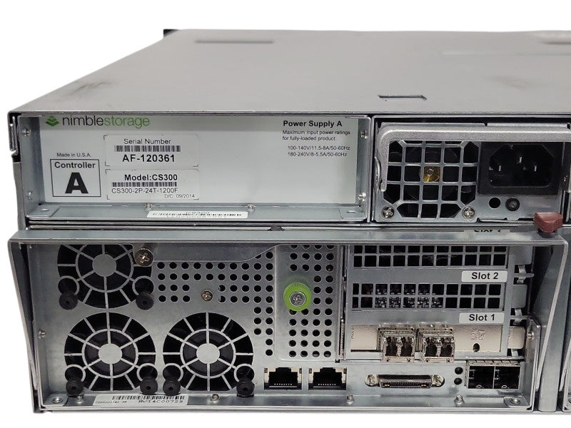 Nimble storage CS300 AF-120361 16x 3.5" Drive storage chassis, 2x PSU, SEE _