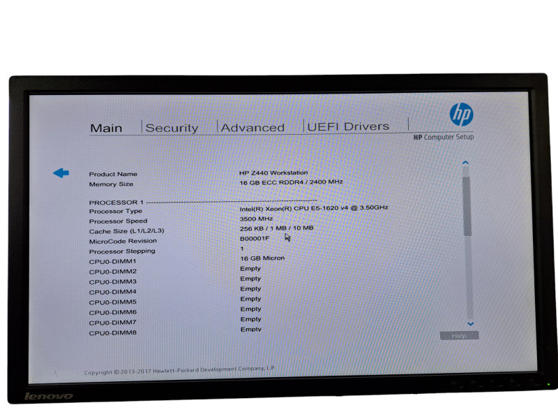 HP Z440 Workstation | Xeon E5-1620 v4 @3.50GHz, 16GB DDR4, No GPU/HDD