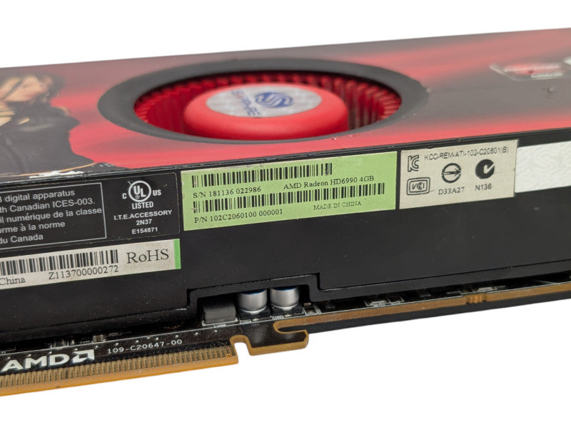 AMD Radeon DUAL GPU HD 6990 4GB GDDR5 Graphics Card  -