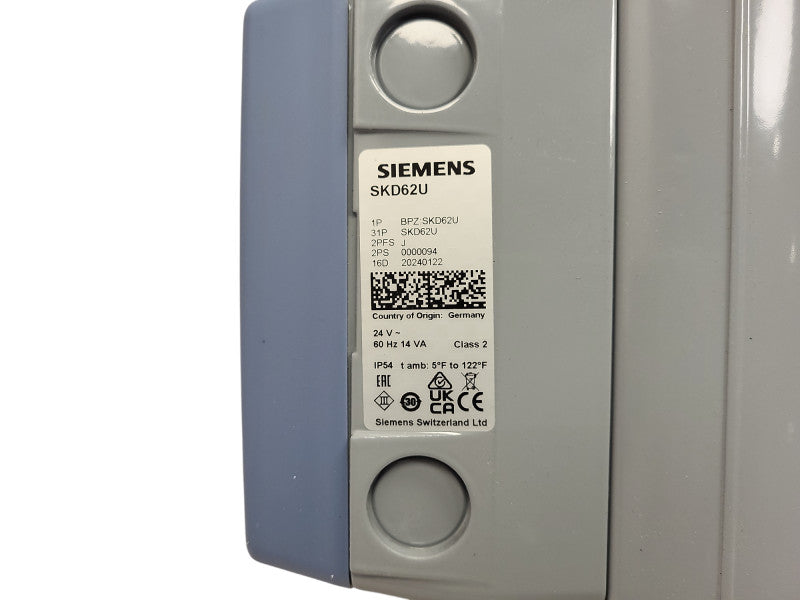 Siemens SKD62U, 599 Series Electronic Spring Return Valve Actuator READ $