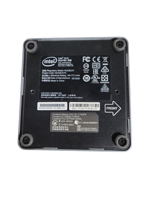 Intel NUC NUC6CAY Mini PC | Celeron J3455 @1.50GHz, 4GB RAM, No HDD/OS !