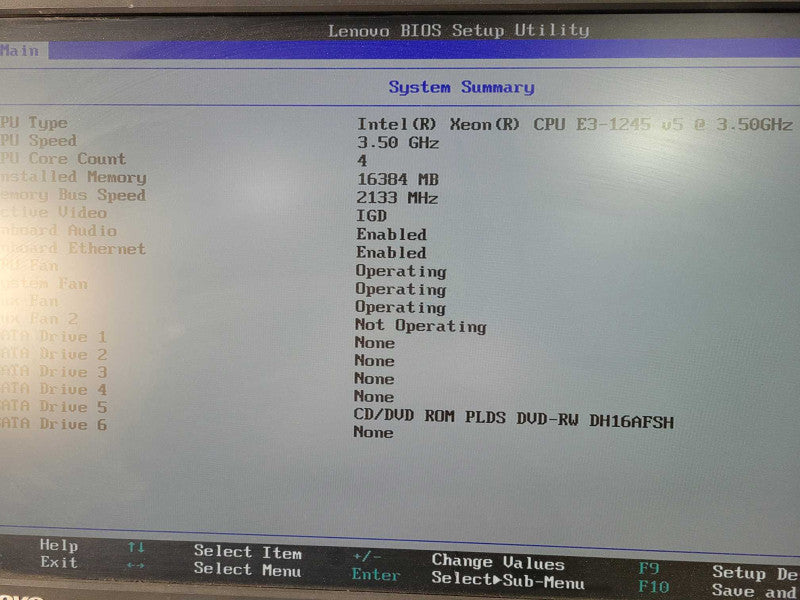 Lenovo ThinkStation P310 | Xeon E3-1240 v5 @3.50GHz, 16GB DDR4, No GPU/HDD's !