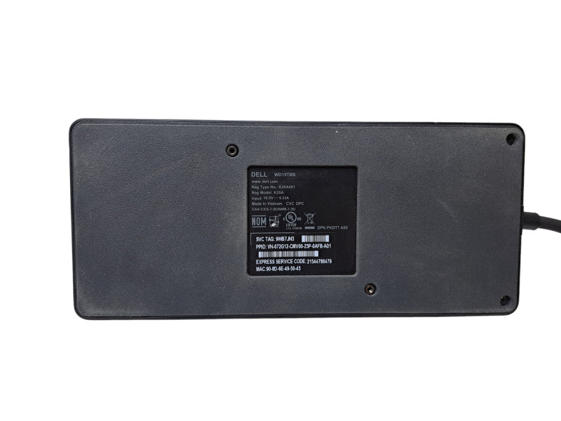 Dell WD19TBS Thunderbolt K20A USB-C Docking Station | Tested