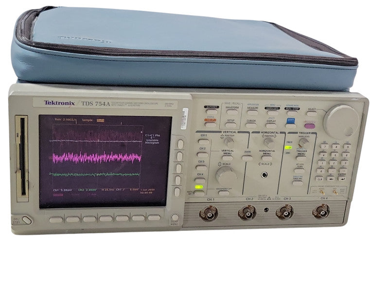 Tektronix TDS 754A Color four channel digitizing oscilloscope, READ _