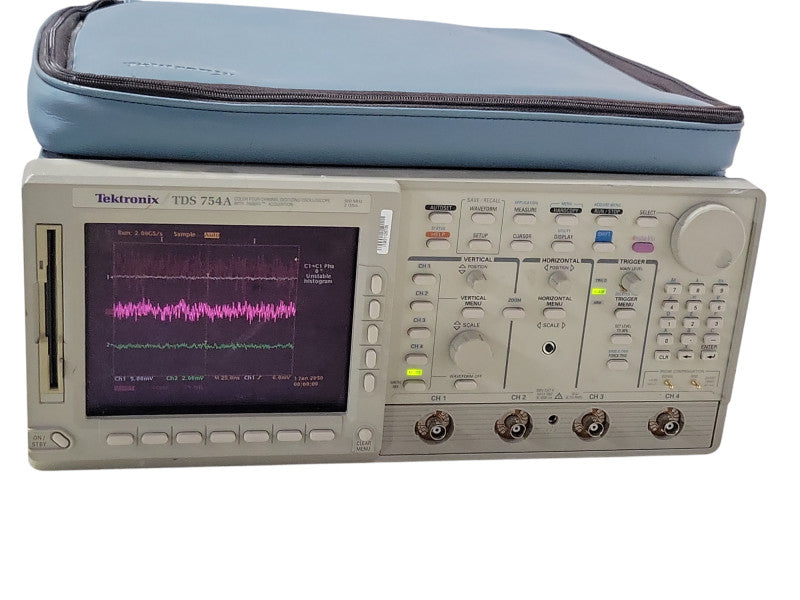 Tektronix TDS 754A Color four channel digitizing oscilloscope, READ _