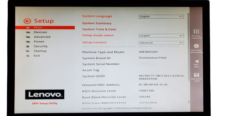 Lenovo ThinkStation P410 | Intel Xeon E5-1607 v4 | 8GB DDR4 | No HDD