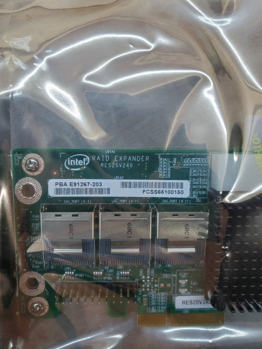 Intel RES2SV240 24-port 6G 6Gbps SATA SAS RAID Expander | New Open Box Q