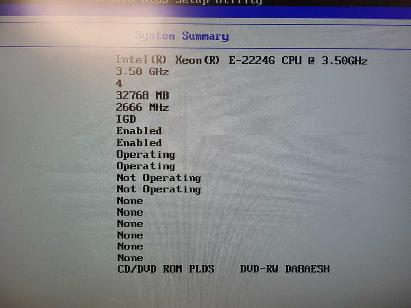 Lenovo ThinkStation P330 2nd Gen Workstation Xeon E-2224G CPU 32GB RAM No HDD $