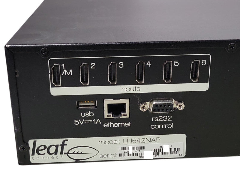 Leaf connect LU642NAP matrix switch, READ _