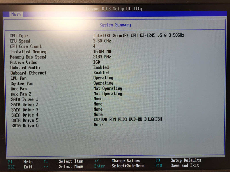 Lenovo ThinkStation P320 | Xeon E3-1245 v5 | 16GB DDR4 | No HDD Q$
