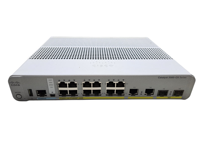Cisco WS-C3560CX-12PC-S V02 | 12-Port Gigabit PoE+ 240W Silent Switch
