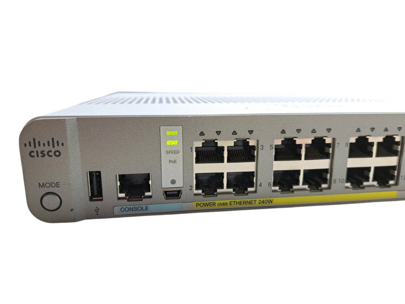 Cisco WS-C3560CX-12PC-S V02 | 12-Port Gigabit PoE+ 240W Silent Switch